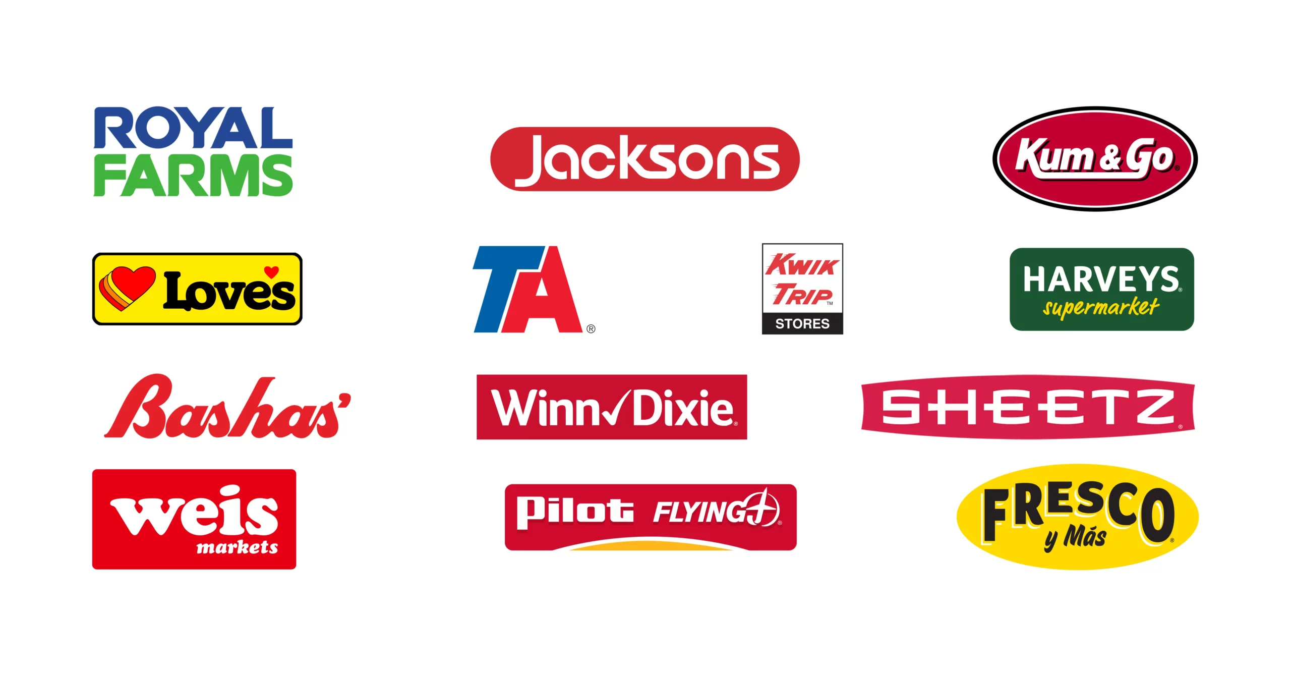 Latest retailers to join our nationwide program