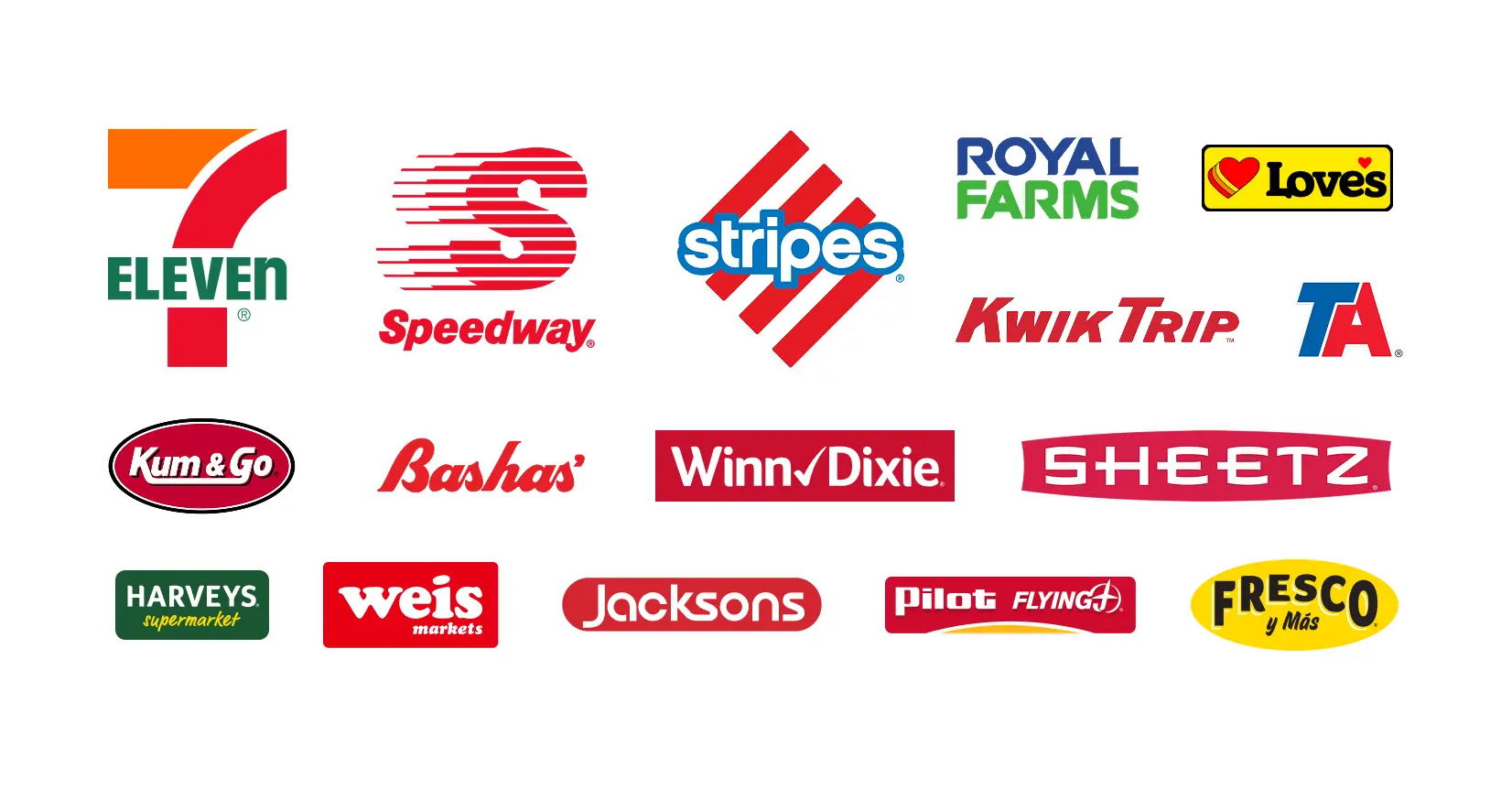 Latest retailers to join our nationwide program